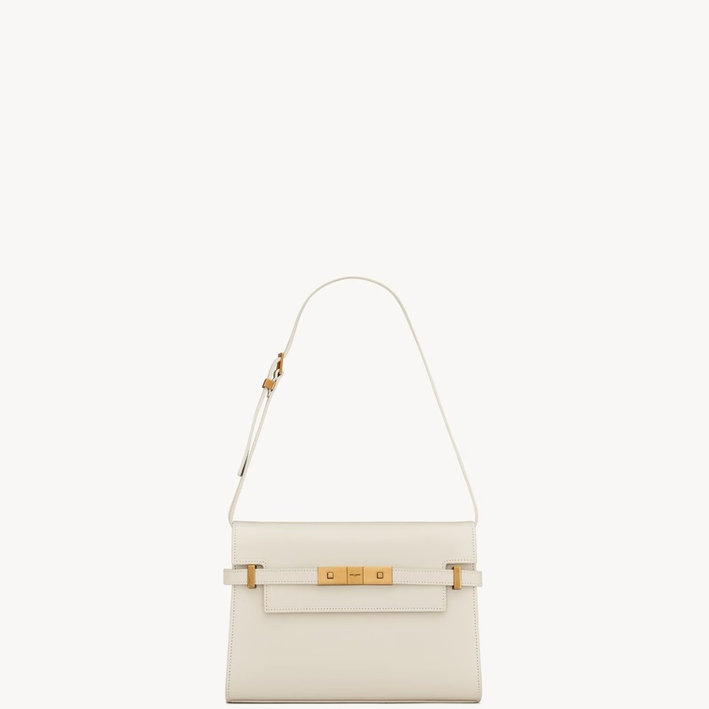 Saint Laurent Manhattan Vintage Blanc Crossbody Bag